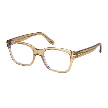 Men's Thick Blue Light Blocking Optical Frames // Clear Taupe