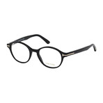 Men's Round Acetate Optical Frames // Shiny Black