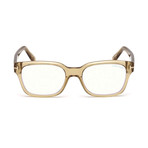 Men's Thick Blue Light Blocking Optical Frames // Clear Taupe