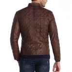 Orlando Leather Jacket // Hazelnut (3XL)