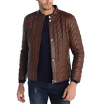 Orlando Leather Jacket // Hazelnut (XL)