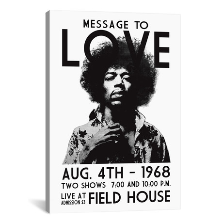 Message To Love // Radio Days (26"W x 40"H x 1.5"D)