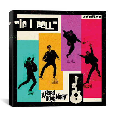 A Hard Day's Night II // Radio Days (12"W x 12"H x 0.75"D)