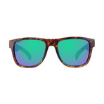 Legend // Tiger Tortoise // Green Mirror ColorBoost Polarized Smoke Lens