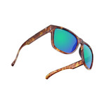 Legend // Tiger Tortoise // Green Mirror ColorBoost Polarized Smoke Lens