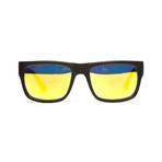 Stockholm // Matte Black (Green Mirror Polarized Lens)