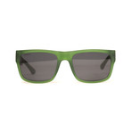 Stockholm // Matte Transparent Olive Green // Smoke Polarized Lens