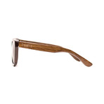 Jackson // Brown Bamboo // Smoke Polarized Lens