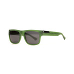 Stockholm // Matte Transparent Olive Green // Smoke Polarized Lens