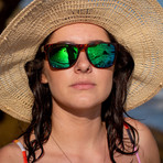 Legend Pro // Tiger Tortoise // Green Mirror ColorBoost Polarized Smoke Lens