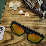 Stockholm // Matte Black (Green Mirror Polarized Lens)