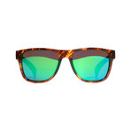 Legend Pro // Tiger Tortoise // Green Mirror ColorBoost Polarized Smoke Lens