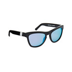 Unisex Pioneer Mercury Seven Sunglasses // Black + Steel Blue