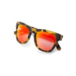 Men's Pioneer Red Sky Sunglasses // Tortoise + Red