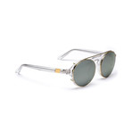 Unisex Dyad 14 Sunglasses // Crystal + Gray