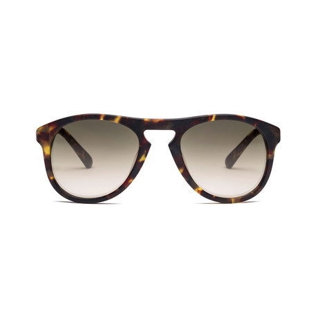 Unisex Galileo 17 Sunglasses // Tortoise + Sage Gradient