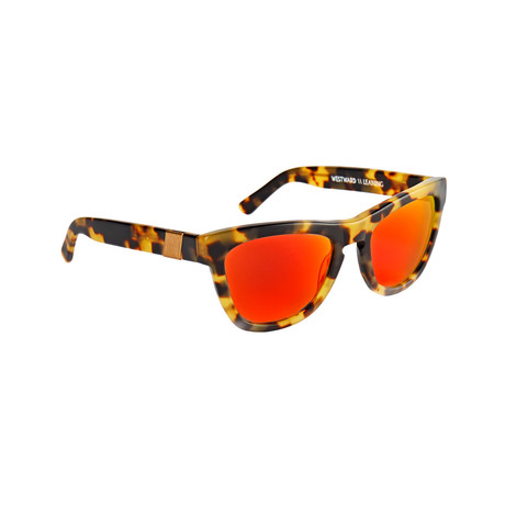 Men's Pioneer Red Sky Sunglasses // Tortoise + Red