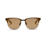 Unisex Mirrorcake 01 Sunglasses // Black + Muted Gold