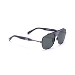 Men's Malcolm In The Middle 01 Sunglasses // Black + Gray