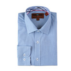 Woven Button Down Shirt // Blue (2XL)
