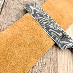 Sharpening Leather Strop with Fabric Layer