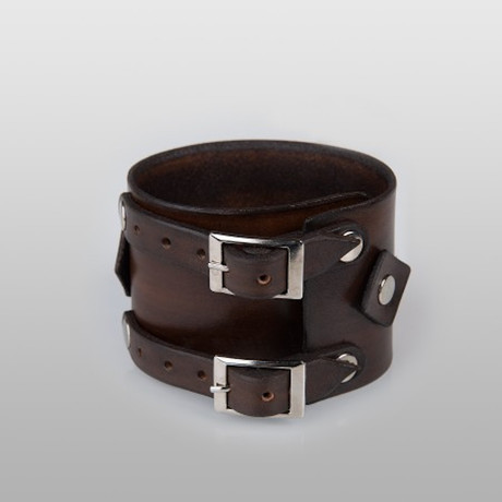 Double Buckle // Natural Leather