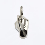 Middle Finger // Wall Hook (Silver)