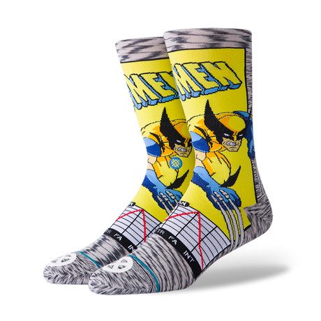 Wolverine Comic Socks // Gray (M)