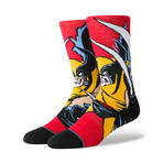 X-Men Wolverine Socks // Red (L)