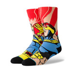 Xmen Cyclops Socks // Red (L)