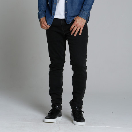 Keith Skinny 320 32" Inseam // Washed Black (29WX32L)
