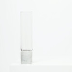 Bianco Carrara // Marble + Glass Vase (Small)