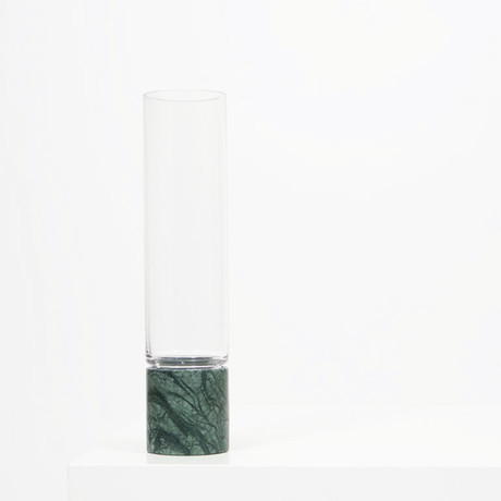 Empress Green // Marble + Glass Vase (Small)