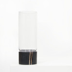 Laruen Black // Marble + Glass Vase (Small)