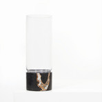 Laruen Black // Marble + Glass Vase (Small)