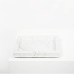 Bianco Carrara // Marble Square Tray (Small)