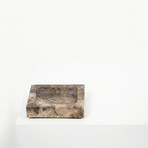 Dark Emperador // Marble Square Tray (Small)