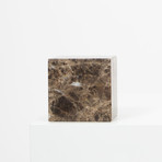 Marble Asymmetric Book Ends (Bianco Carrara)