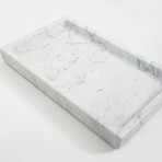 Large // Marble Rectangular Tray (Bianco Carrara)