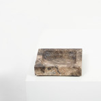 Dark Emperador // Marble Square Tray (Small)