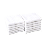 Twelve-Piece Washcloth Set (White)