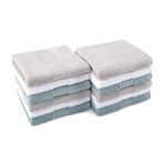 Twelve-Piece Washcloth Set (White)