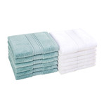 Twelve-Piece Washcloth Set (White)