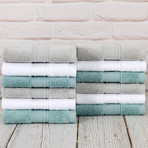 Twelve-Piece Washcloth Set (White)