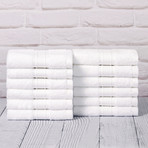 Twelve-Piece Washcloth Set (White)