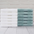 Twelve-Piece Washcloth Set (White)