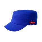 Kangol Championship Army Cap // Blue + Orange (S-M)