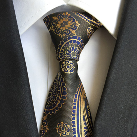 Paisley Silk Tie // Bronze