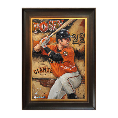 The Rock // Buster Posey // Autographed