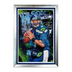 Double Threat // Russel Wilson Original // Oil Painting // Autographed by Wilson